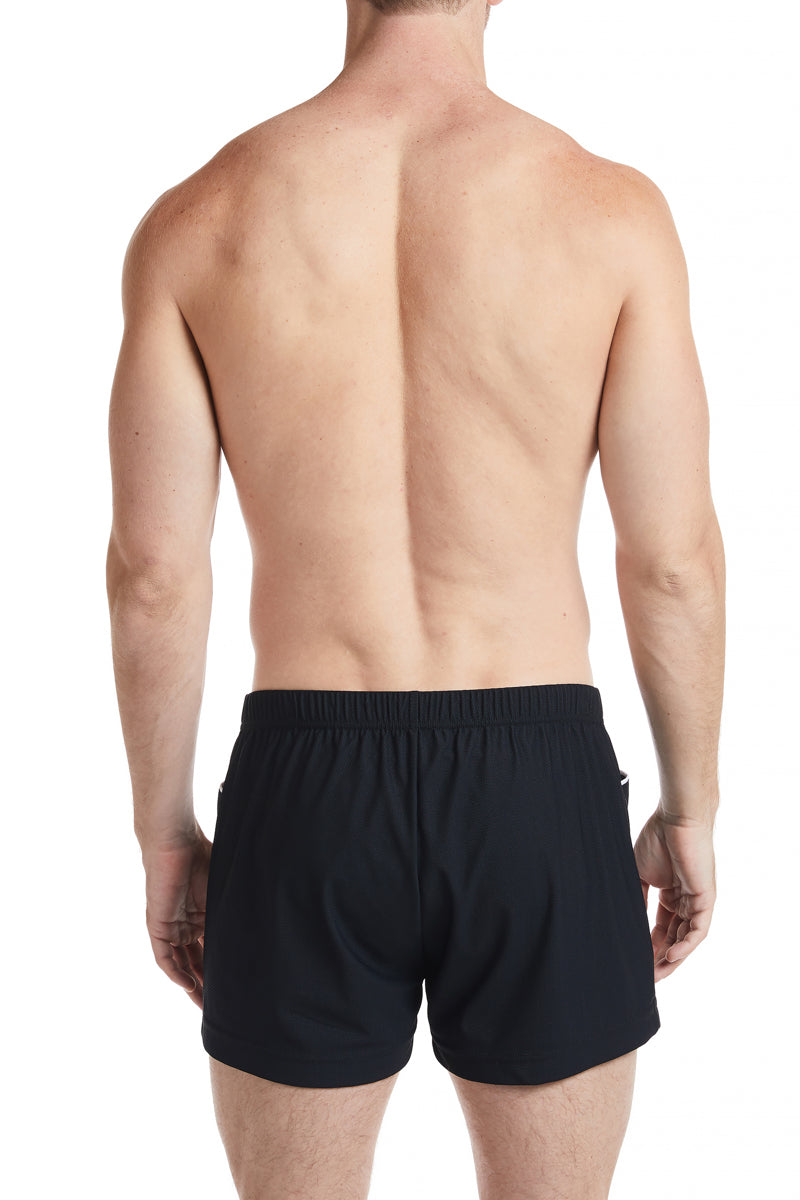 Black - EMMETT Sheer Mesh Board Short
