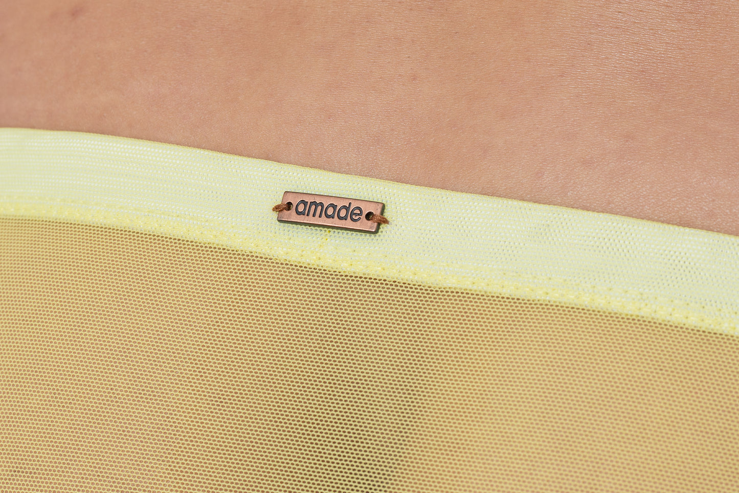 Best Seller - Lemon Yellow - Low Rise JASPER Sheer Mesh Bikini Brief