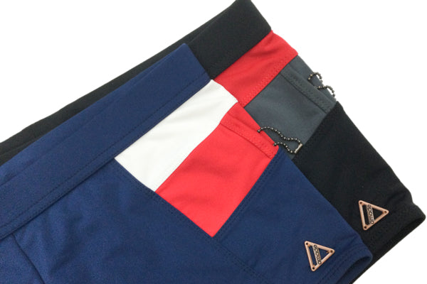 Amade Swim Signature Square Cut Color Block Swim Brief
