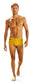 Lachlan Low Rise Swim Brief - Mustard l Cobalt Trim