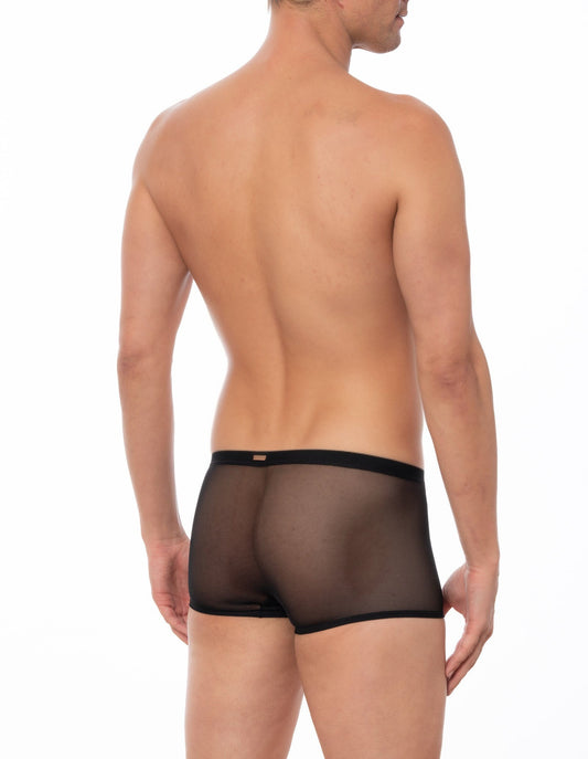 Navy - GRANT Sheer Mesh Boxer Brief