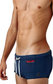 Navy - LACHLAN Low Rise Swim Brief with Red Trim