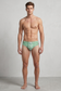 COLIN Low Rise Bikini Swim Brief - Green  Houndstooth l Amade Swim