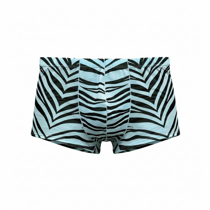 Zebra Print GRANT Sheer Mesh Boxer Brief | Men’s Underwear