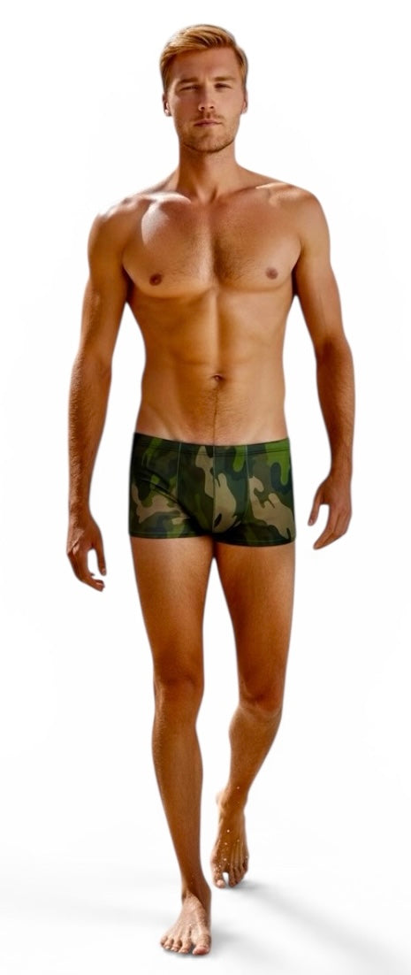 Camo Print - GRANT Sheer Mesh Boxer Brief