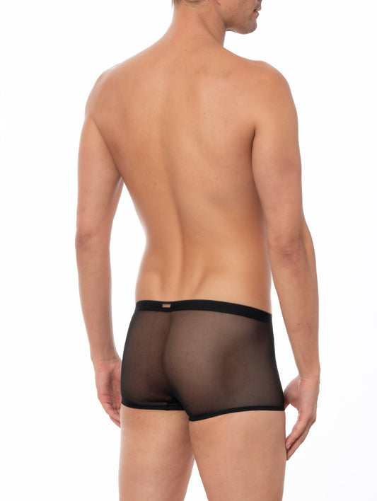Black - GRANT Sheer Mesh Boxer Brief