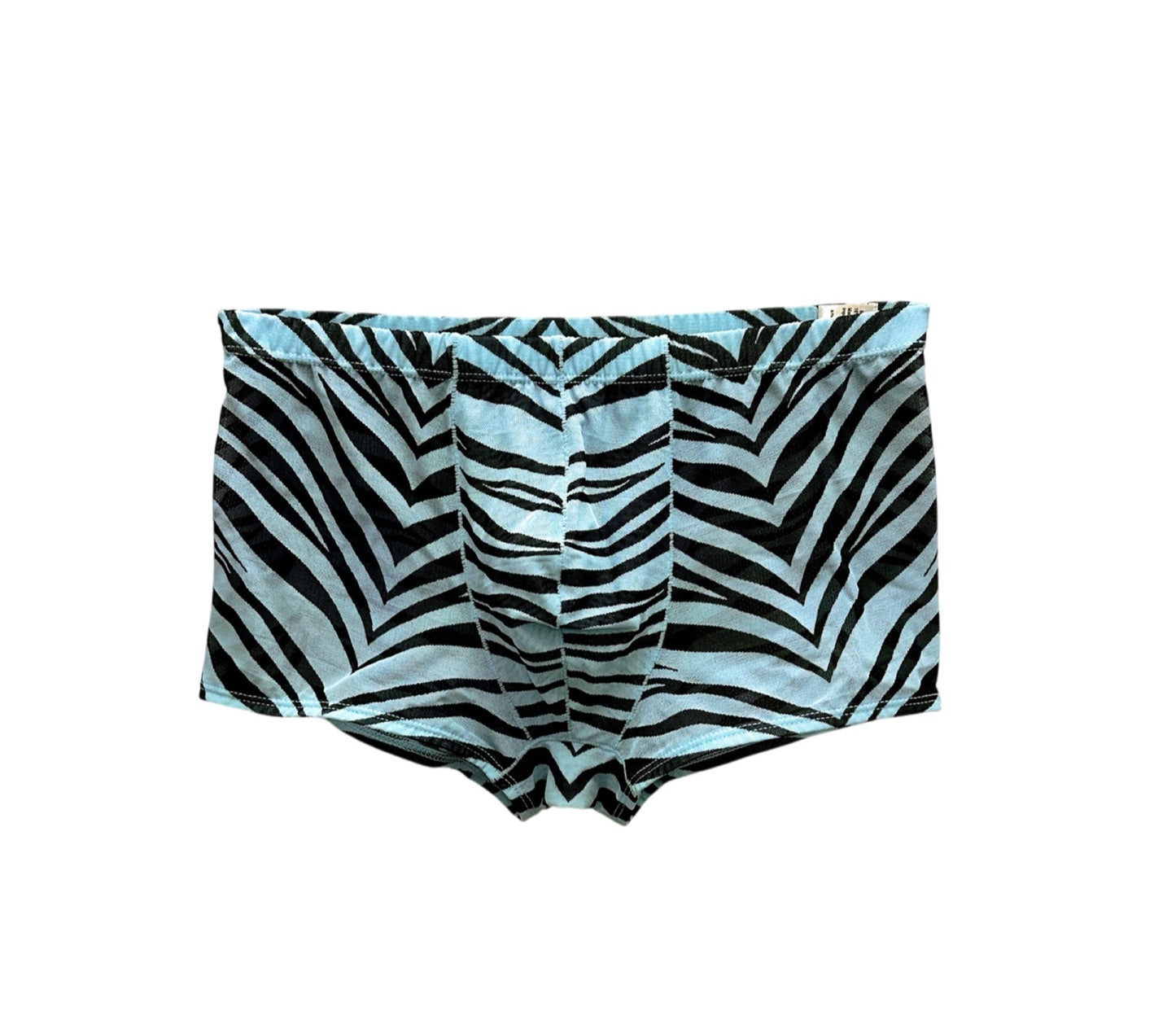 Zebra Print - GRANT Sheer Mesh Boxer Brief