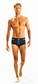 Lachlan Low Rise Swim Brief - Grey l Pink Trim