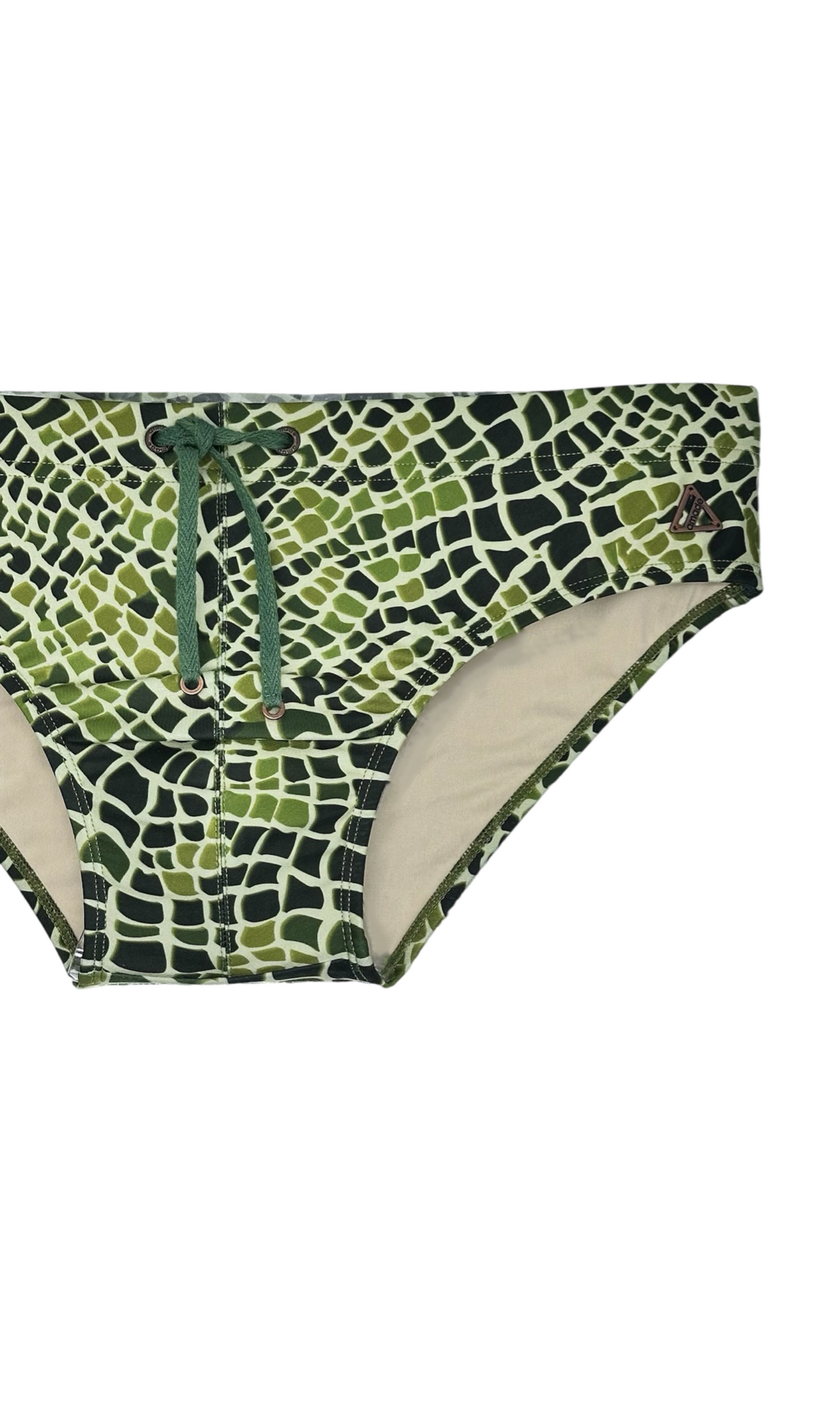 COLYN Low Rise Bikini Swim Brief —Moss Mosaic