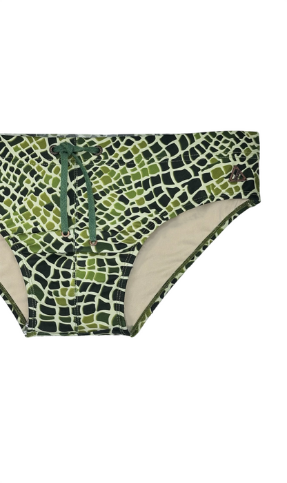 COLYN Low Rise Bikini Swim Brief —Moss Mosaic