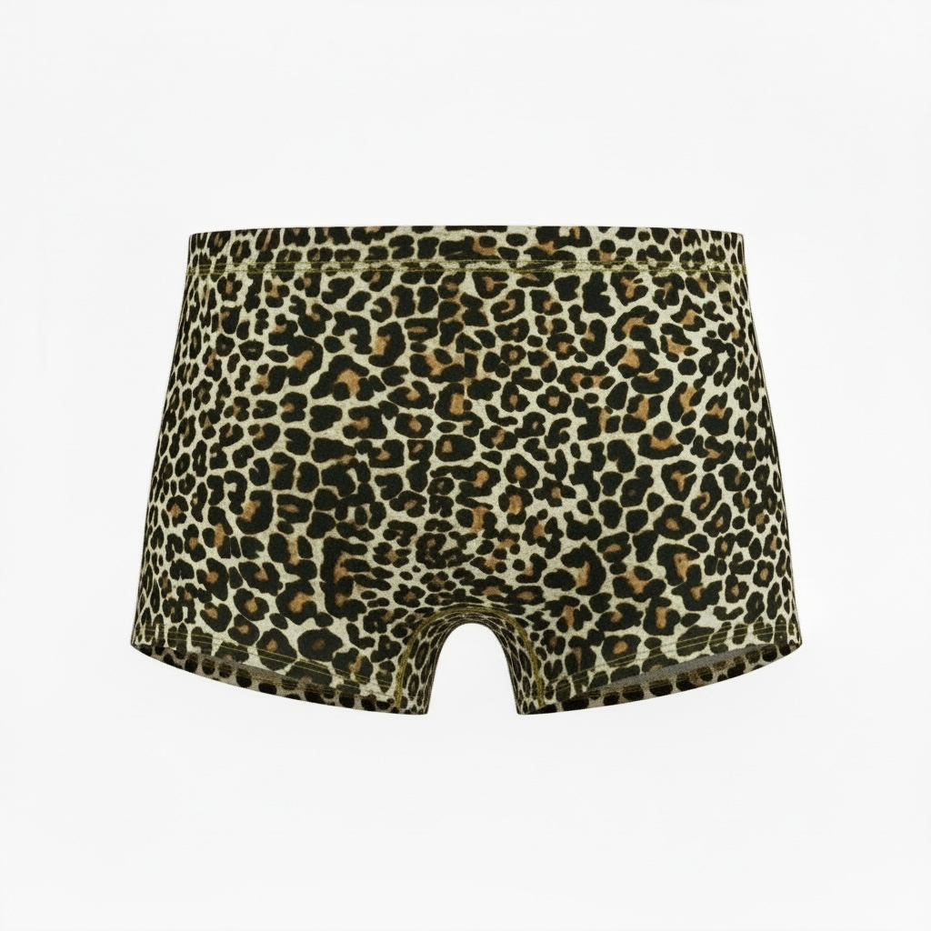 Leopard Print - GRANT Sheer Mesh Boxer Brief
