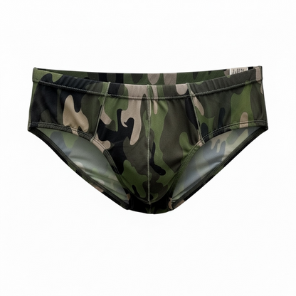 Camo Print JASPER Sheer Mesh Bikini Brief | Men’s Underwear