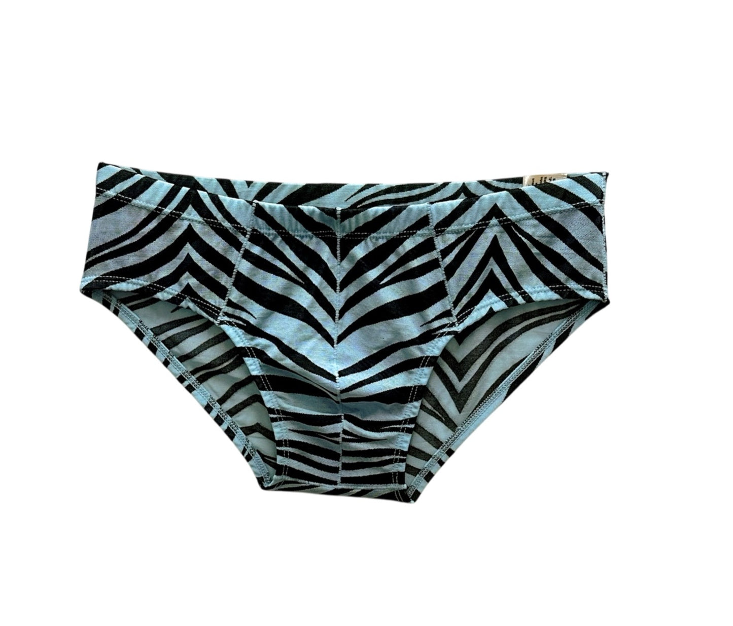 Zebra Print - Low Rise JASPER Sheer Mesh Bikini Brief
