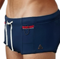 Lachlan Low Rise Swim Brief - Navy l Red Trim