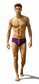 Lachlan Low Rise Swim Brief - Merlot Deep l Navy Trim