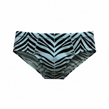 Zebra Print JASPER Sheer Mesh Bikini Brief | Men’s Underwear
