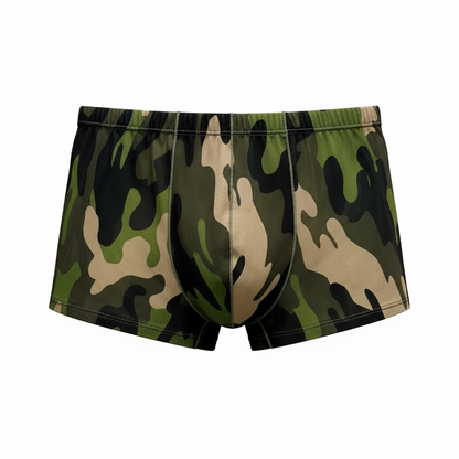 Camo Print GRANT Sheer Mesh Boxer Brief | Men’s Underwear