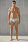 COLIN Low Rise Bikini Swim Brief - Silver Geometric l Amade Swim