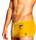 Mustard - LACHLAN Low Rise Swim Brief with Cobalt Trim