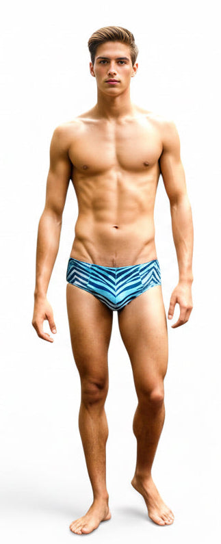 Zebra Print - Low Rise JASPER Sheer Mesh Bikini Brief
