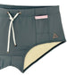 Grey - LACHLAN Swim Brief with Pink Trim