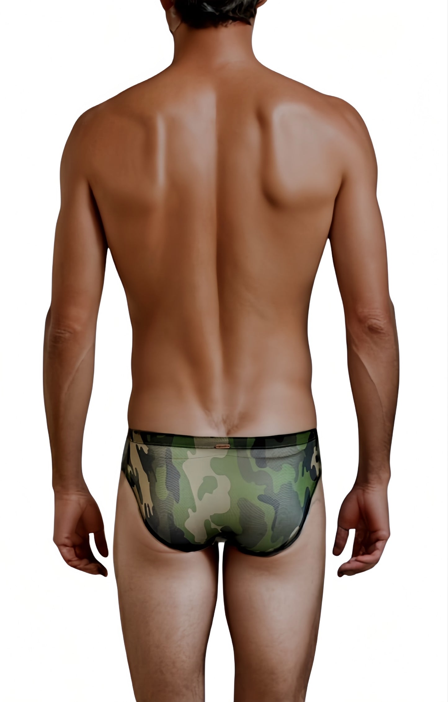 Camo - Low Rise JASPER Sheer Mesh Bikini Brief