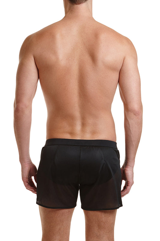 Black HUGH - 4 Inch Mesh Short