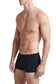 Solid Black Square Cut Swim Brief