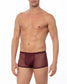 Merlot Sheer Mesh Boxer Brief