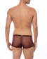 Merlot Sheer Mesh Boxer Brief