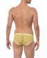 Lemon Yellow Sheer Mesh Bikini Brief