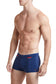 Navy Square Cut Swim Brief with Red Trim