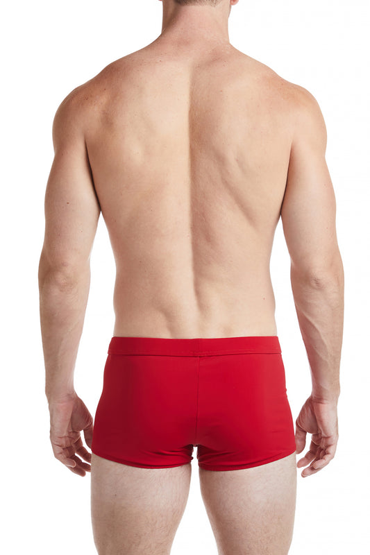 SOLID Red - LANGSTON Square Cut Swim Brief