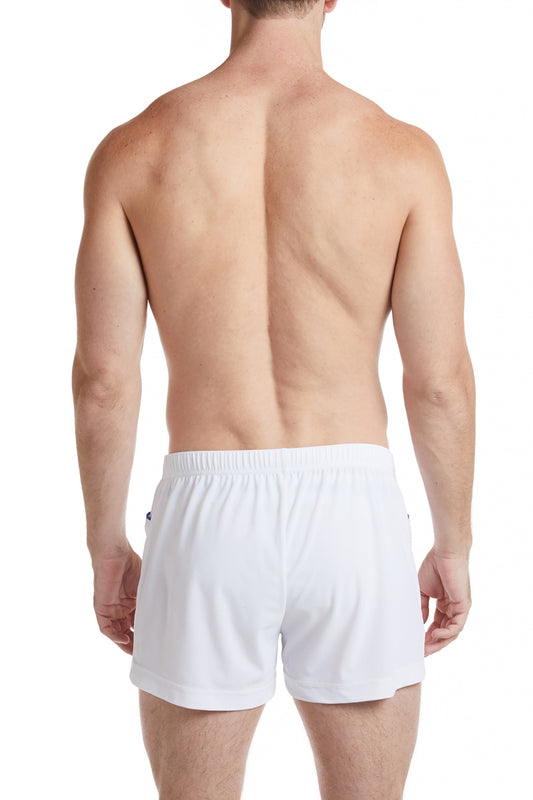 White - EMMETT Sheer Mesh Board Short